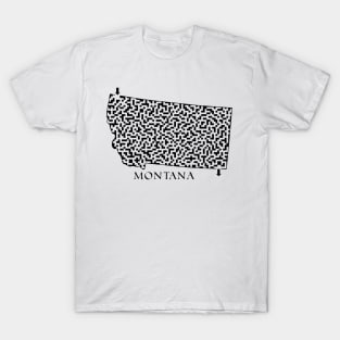 State of Montana Maze T-Shirt